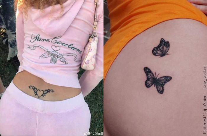 Kleine maar charmante intieme tattoos voor vrouwen