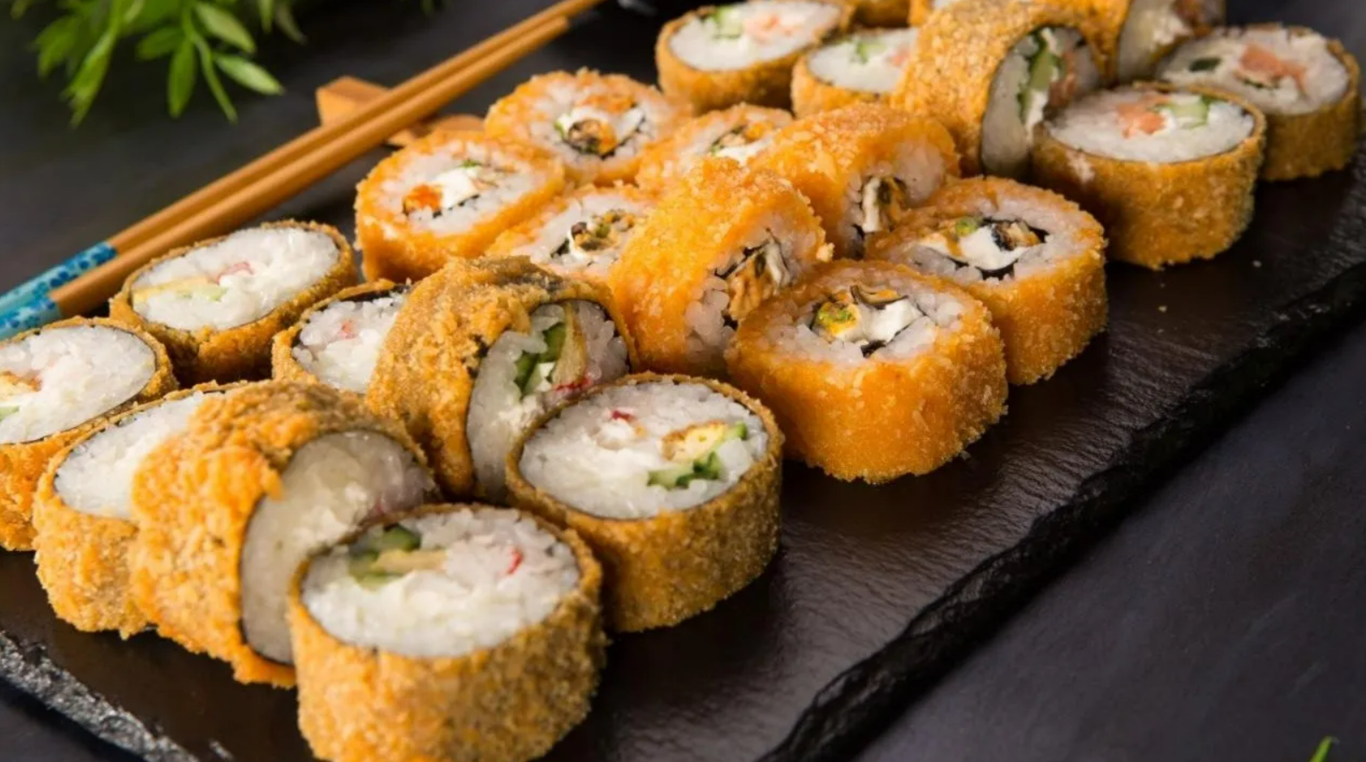 Sushi: công thức với kỹ thuật tempura lý tưởng cho người mới bắt đầu